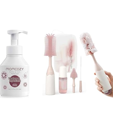 Amazon.com: Momcozy Bottle Brush Kit Green & Momcozy Bottle Brush